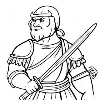 Leonardo With His Sword Coloring Page 27344-21946