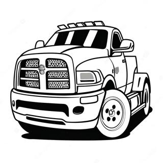 Sleek Ram Truck In Motion Coloring Page 27354-21955