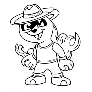 Miami Heat Mascot Coloring Page 27384-21962