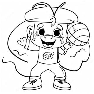 Miami Heat Mascot Coloring Page 27384-21964