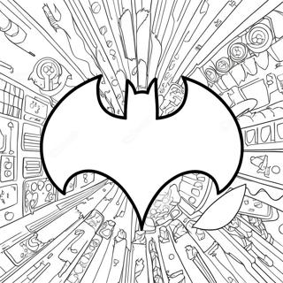 Classic Batman Logo Coloring Page 27394-21970