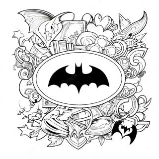 Classic Batman Logo Coloring Page 27394-21972