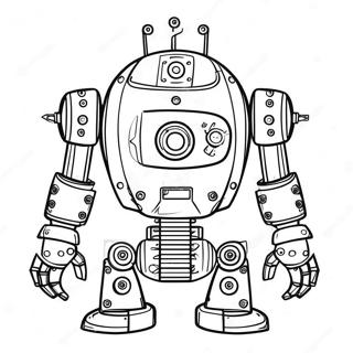 Mechanical Engineering Robot Coloring Page 27404-21983