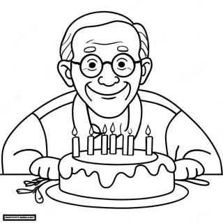 Happy Birthday Grandpa Coloring Page 27413-21989