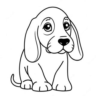 Basset Hound Coloring Pages