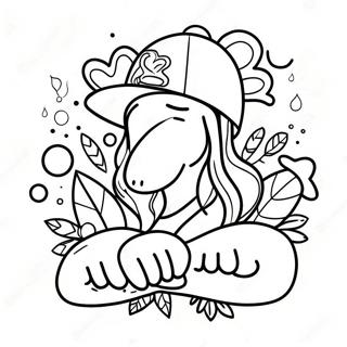 Chill Stoner Vibes Coloring Page 27454-22023