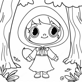 Charming Little Red Riding Hood Coloring Page 27474-22036