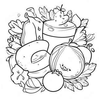 Healthy Food Coloring Page 2747-2235