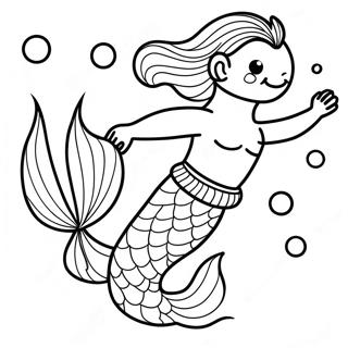 Merman Coloring Page 27483-22039