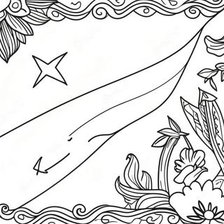 Cuba Flag Coloring Page 27493-22051