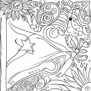 Cuba Flag Coloring Page 27493-22052