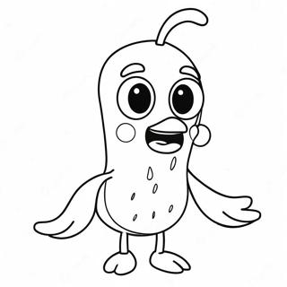 Peely Character Coloring Page 27523-22069