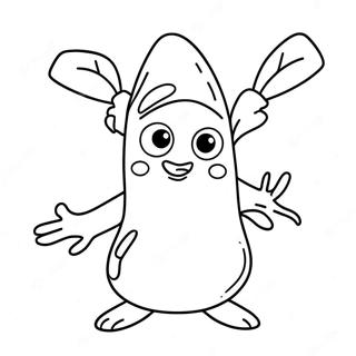 Peely Character Coloring Page 27523-22072