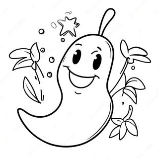 Happy Peely With A Smile Coloring Page 27524-22074