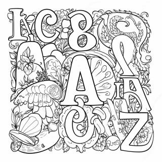 Alphabet Lore All Letters Coloring Pages