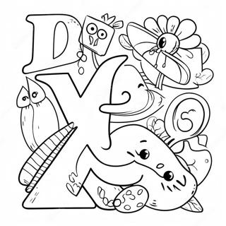 Alphabet Lore All Letters Coloring Pages