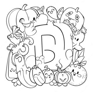 Colorful Alphabet Lore Characters Coloring Page 27534-22079