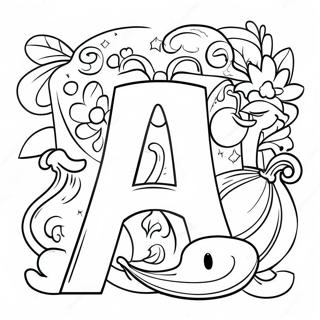 Colorful Alphabet Lore Characters Coloring Page 27534-22080