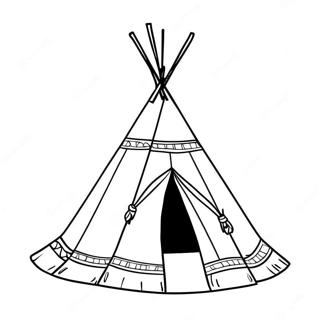 Teepee Coloring Page 27543-22087