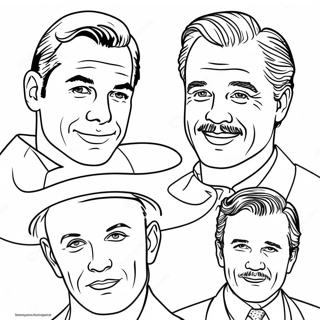 Famous Hollywood Actors Coloring Page 27564-22111