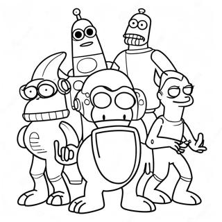 Futurama Coloring Page 27573-22108