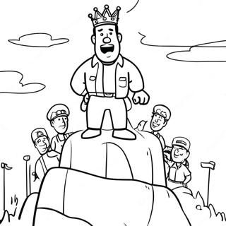 Exciting King Of The Hill Scene Coloring Page 27594-22129