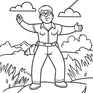 Exciting King Of The Hill Scene Coloring Page 27594-22130