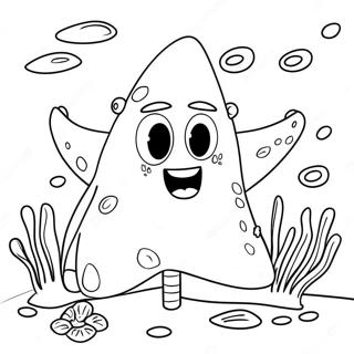 Funny Patrick Star Underwater Coloring Page 27614-22141