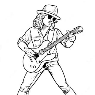 Rockstar Coloring Pages