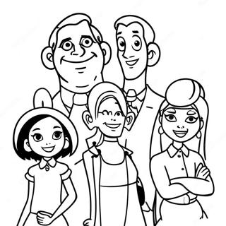 Proud Family Characters Coloring Page 27634-22160