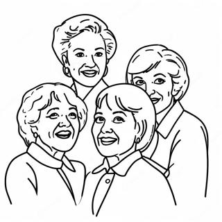 Golden Girls Group Coloring Page 27653-22166