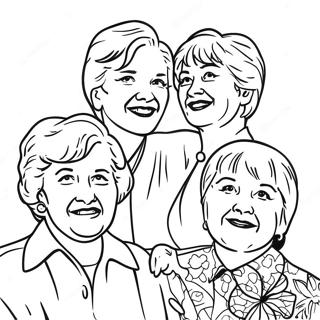 Golden Girls Group Coloring Page 27653-22167