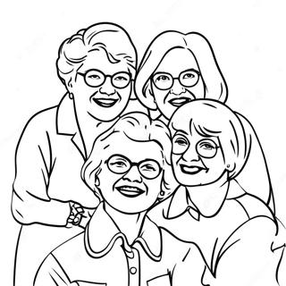 Golden Girls Group Coloring Page 27653-22168