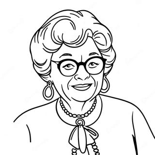 Sophia Petrillo Funny Coloring Page 27654-22170