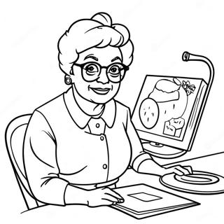 Sophia Petrillo Funny Coloring Page 27654-22172