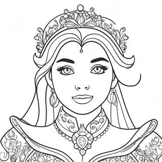 Snow Princess Coloring Page 27663-22179