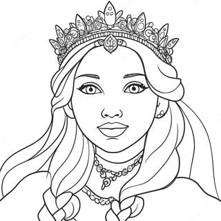 Snow Princess Coloring Page 27663-22180