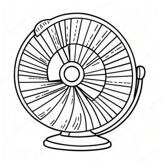 Fan Coloring Pages