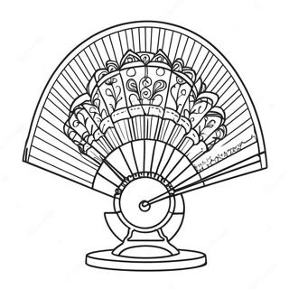 Fan Coloring Page 27673-22188