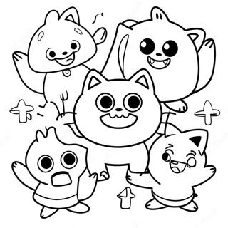 Colorful Pinkfong Characters Coloring Page 2767-2253