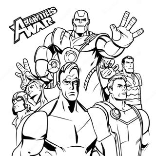 Avengers Infinity War Coloring Page 27713-22224