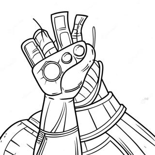 Thanos With Infinity Gauntlet Coloring Page 27714-22218