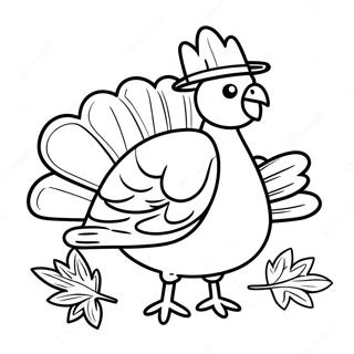 Cooked Turkey Coloring Pages