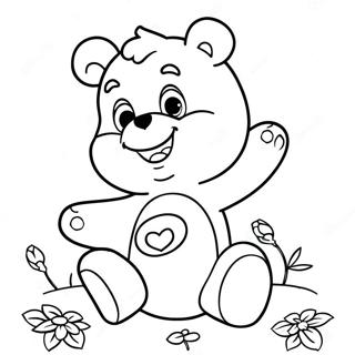 1980's Care Bears Coloring Pages