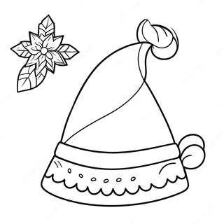 Christmas Hat Coloring Page 27743-22237