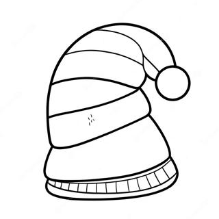 Christmas Hat Coloring Page 27743-22239