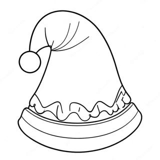 Festive Santa Hat Coloring Page 27744-22242