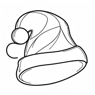 Festive Santa Hat Coloring Page 27744-22244