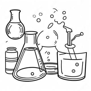 Science Lab Coloring Page 27763-22254