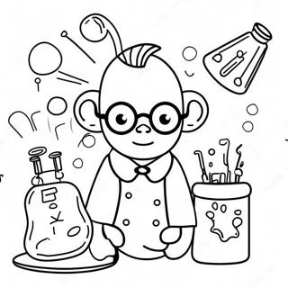 Exciting Science Experiment Coloring Page 27764-22257